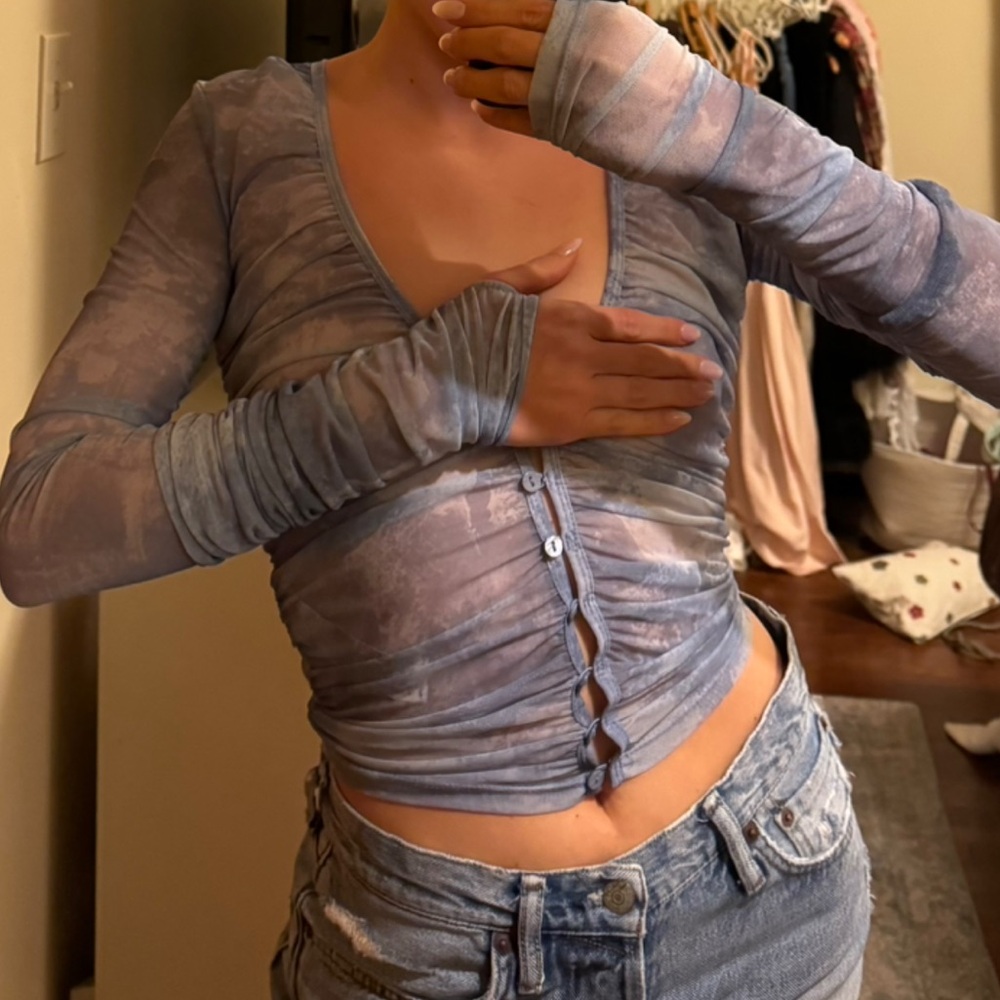 Zara cloud long sleeve top